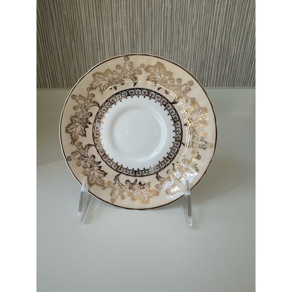 Royal Grafton Fine Bone China Tea Cup and Saucer Set Almond Ivy - Picture 3 of 5